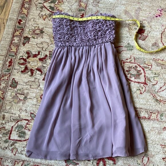 Calvin Klein Strapless Sweetheart Neckline Lined Mauve Dress Size 2 New - Picture 5 of 10